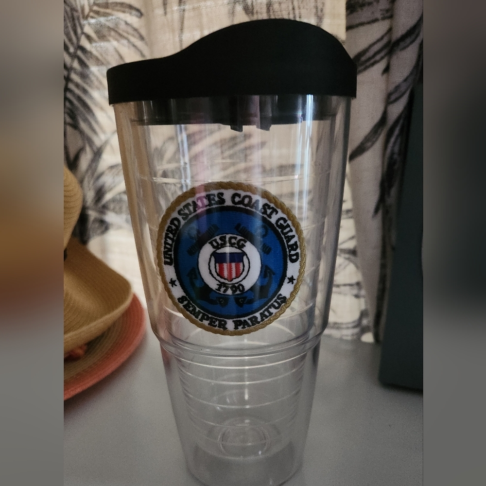 US Coast Guard Patch TERVIS 24 Oz Tumbler with Black Lid